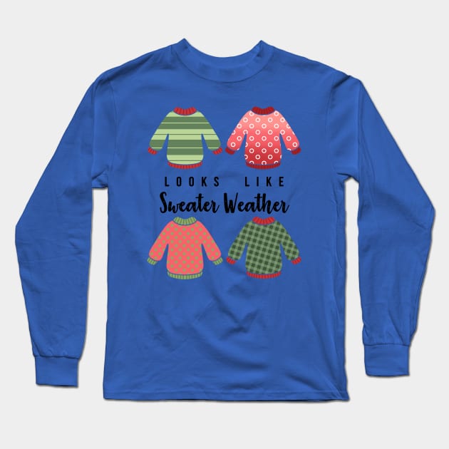 Sweater Weather Long Sleeve T-Shirt by Anna.Moore.Art